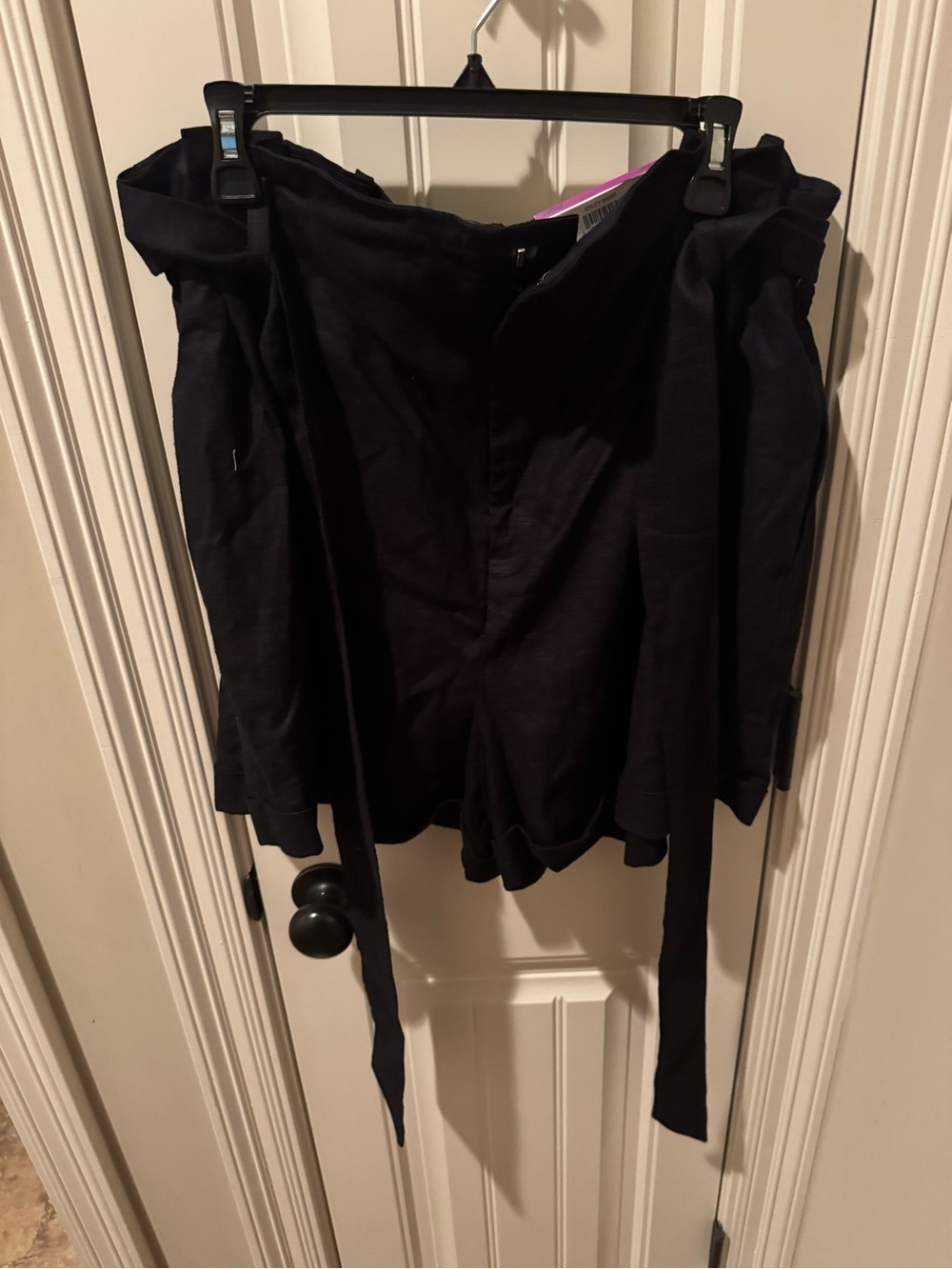 Black Belted Shorts